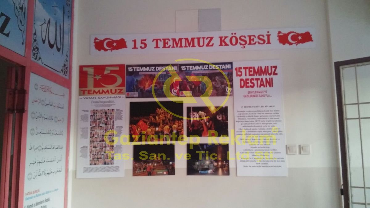 15 Temmuz Köşesi Duvar Panosu Uygulaması