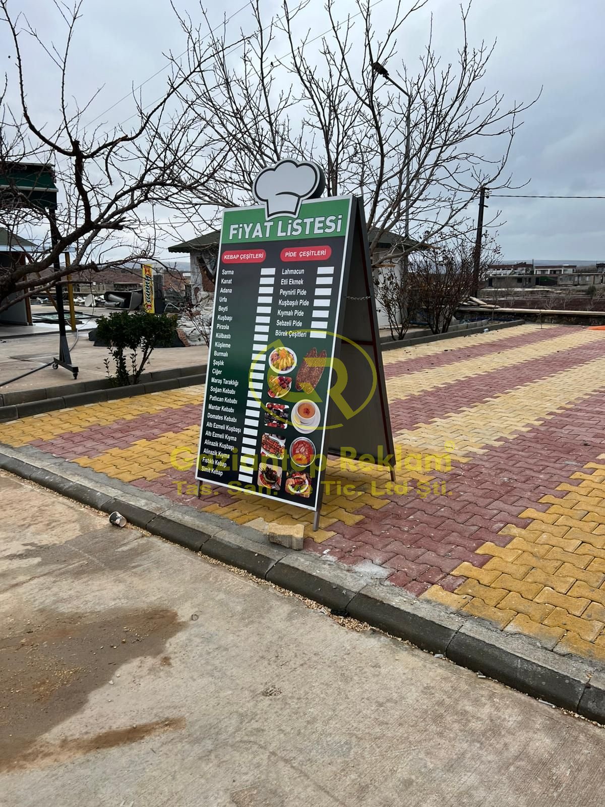 A şeklinde ayaklı lokanta fiyat listesi