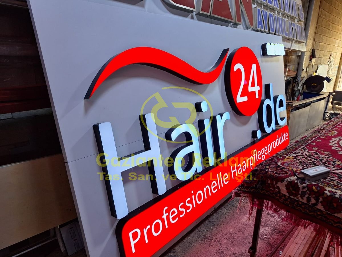 Almanyadaki müşterimiz için yaptığımız LED Aydınlatmalı Pleksi Kutu Harf Tabela