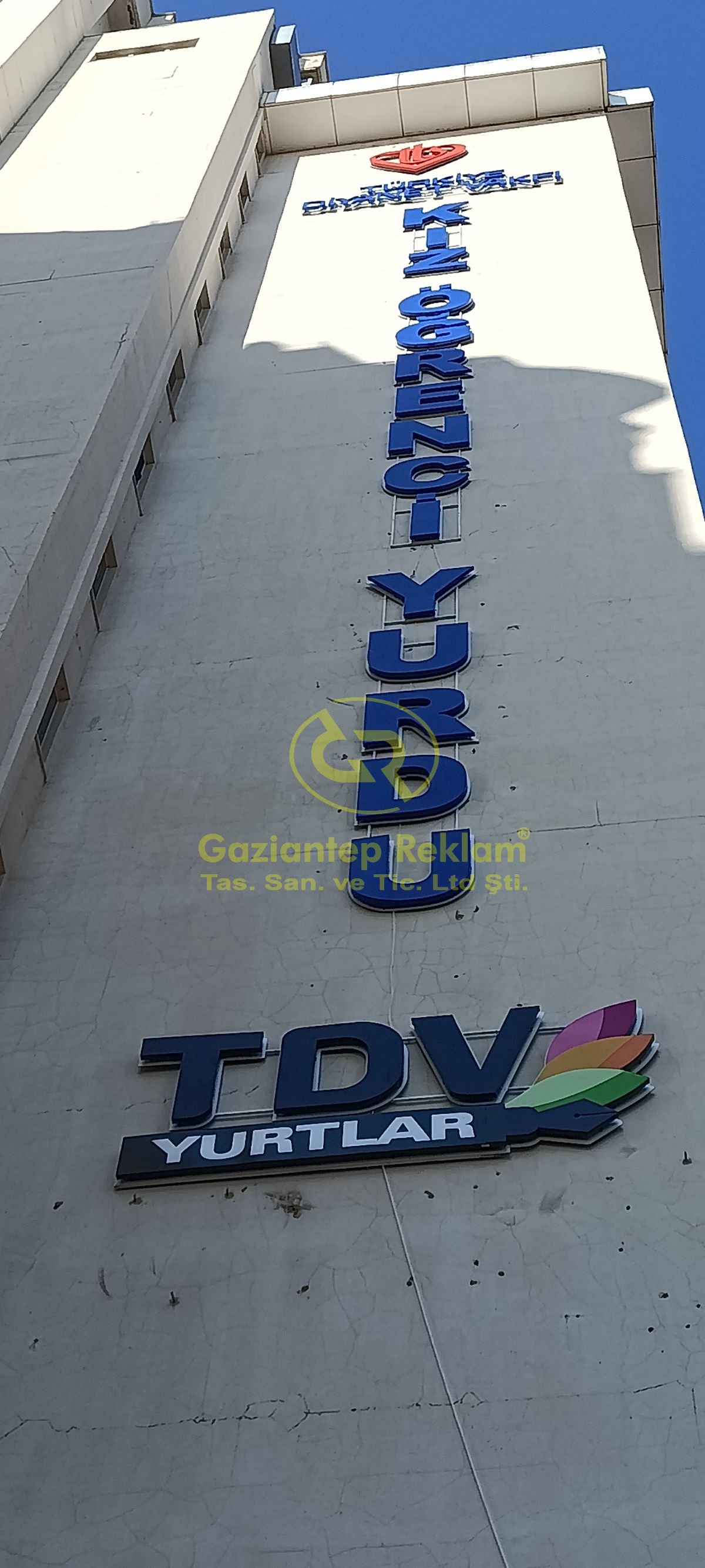 Bina duvarları için  metal Kutu Harf LED Tabela