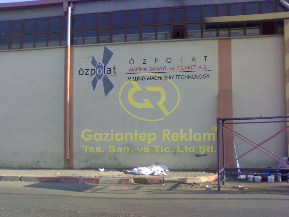Büyük Alanlar İçin Kalıcı Fabrika Duvar Yazıları