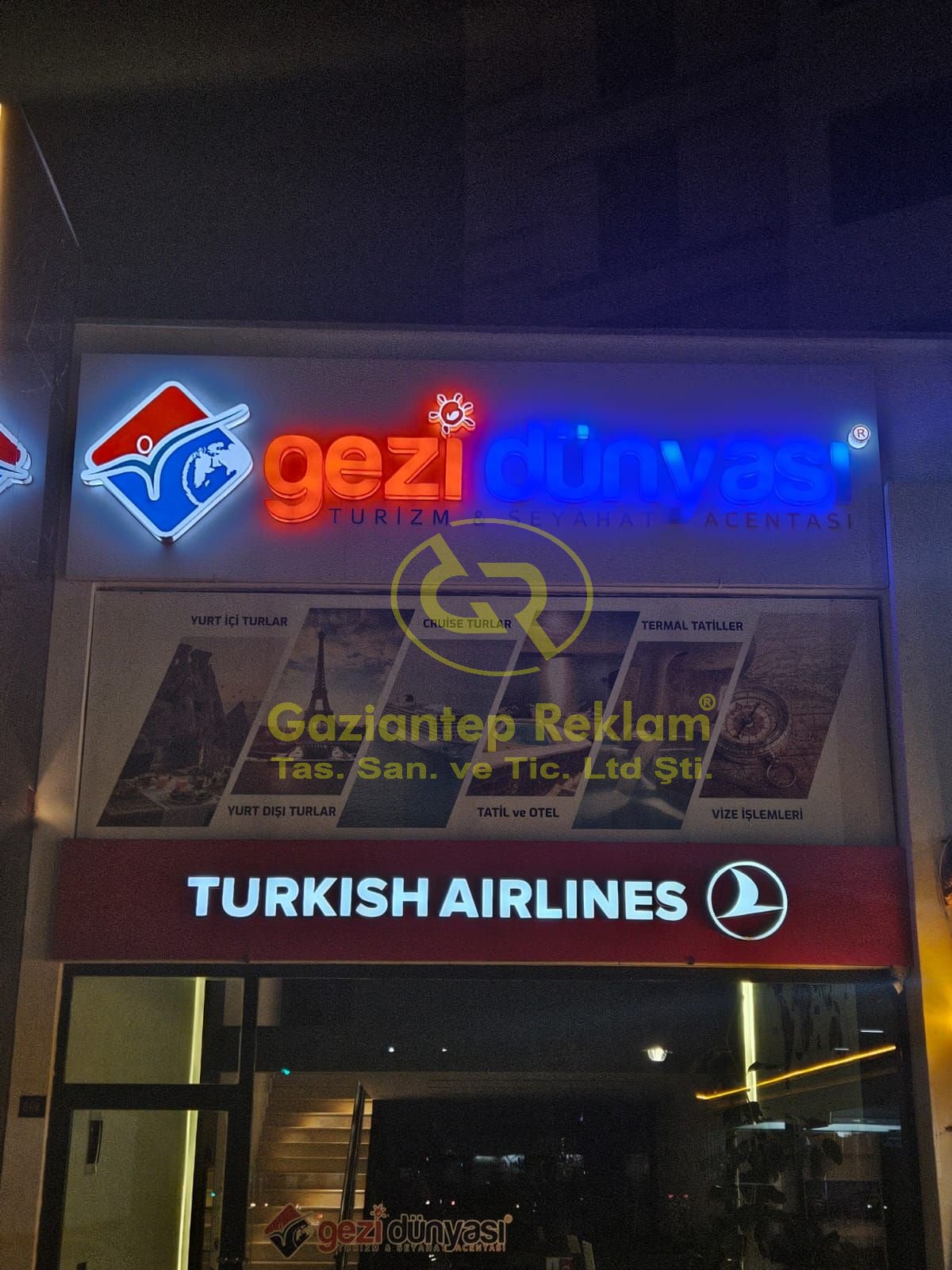 Canlı Renkler, LED Aydınlatmalı Pleksi Kutu Harf Tabela