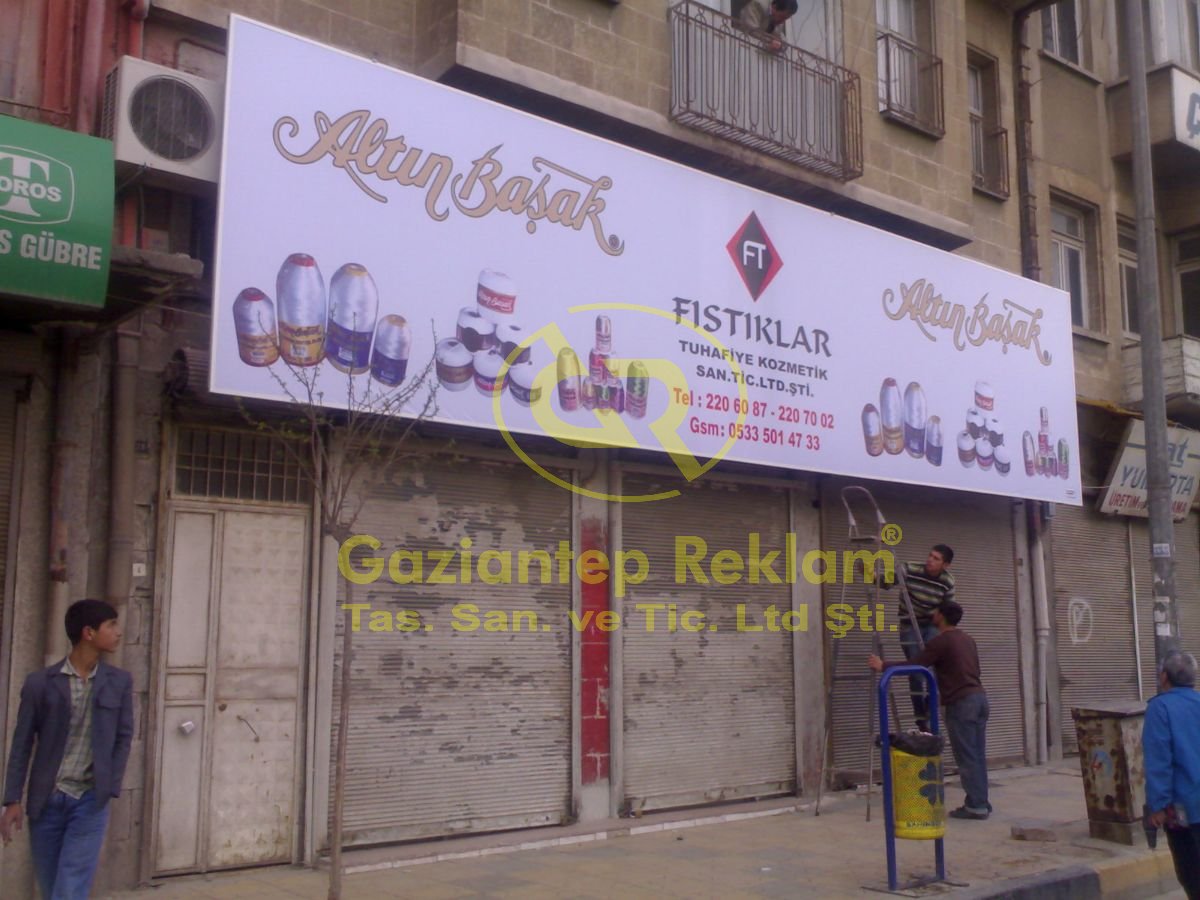 Cepheye Özel Dijital Baskılı Vinil Germe Tabela