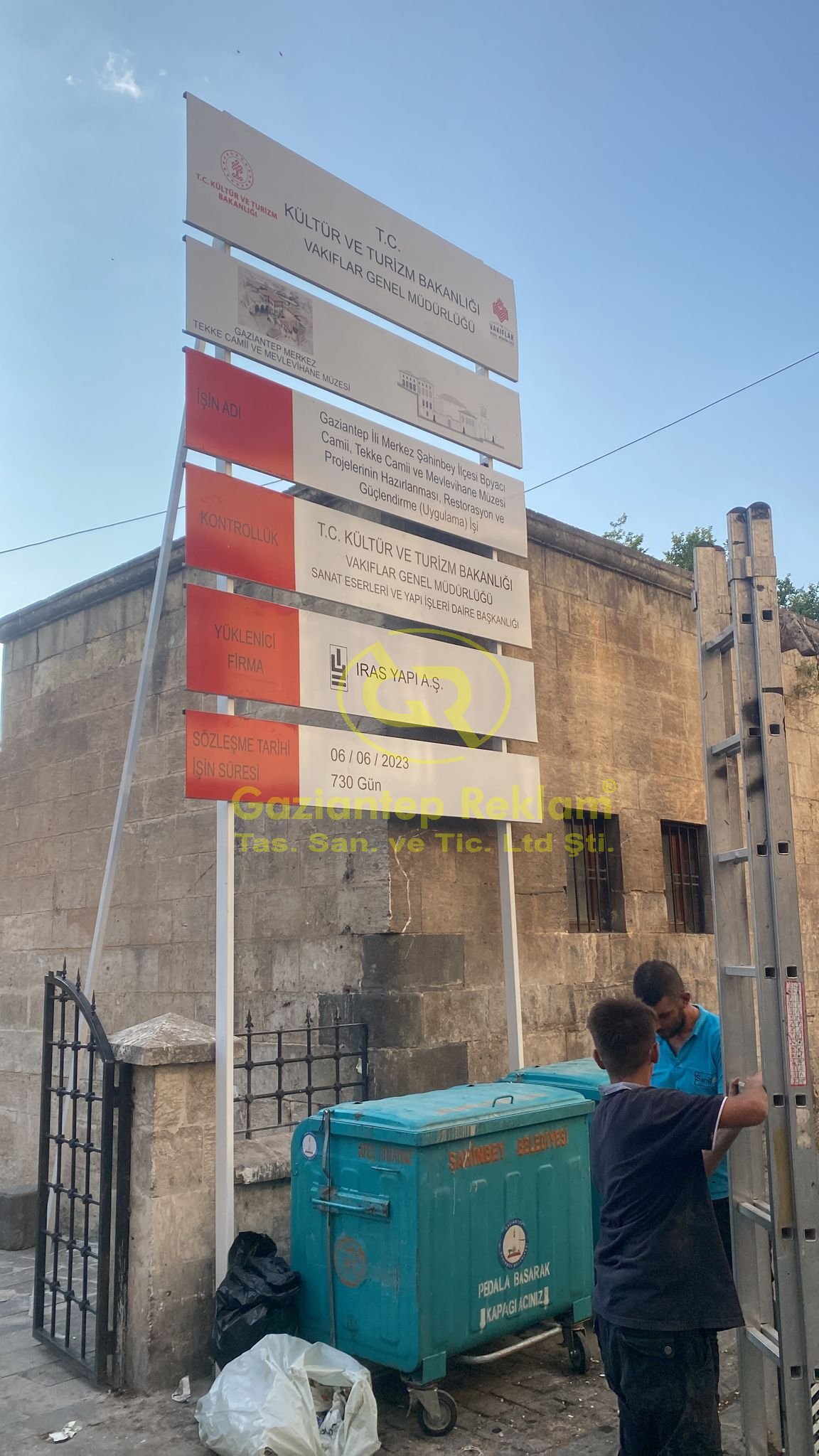 Dayanıklı Resmi İnşaat Şantiye Bilgilendirme Tabelası