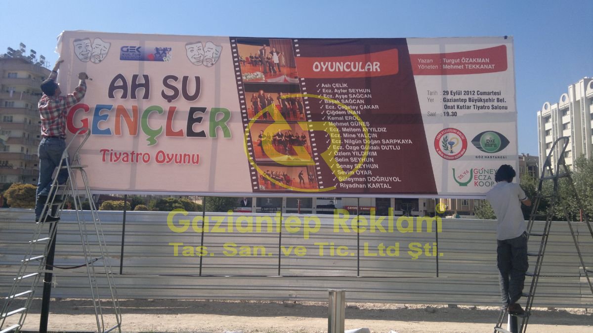 Dayanıklı Vinil Branda Afiş Kurulum ve Baskı