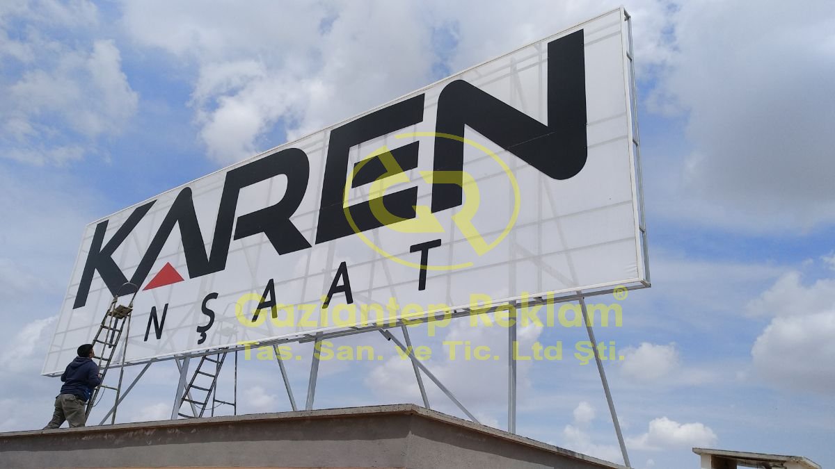 Dev Boyutlu Mesh delikli Germe Vinil Çatı Tabela Uygulamaları