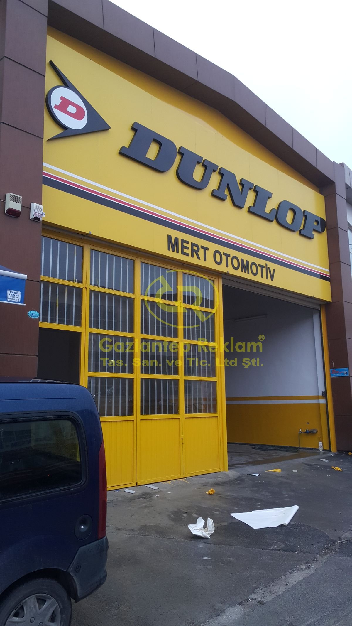 Dunlop Kompozit Kutu Harf Tabela Profesyonel Montaj