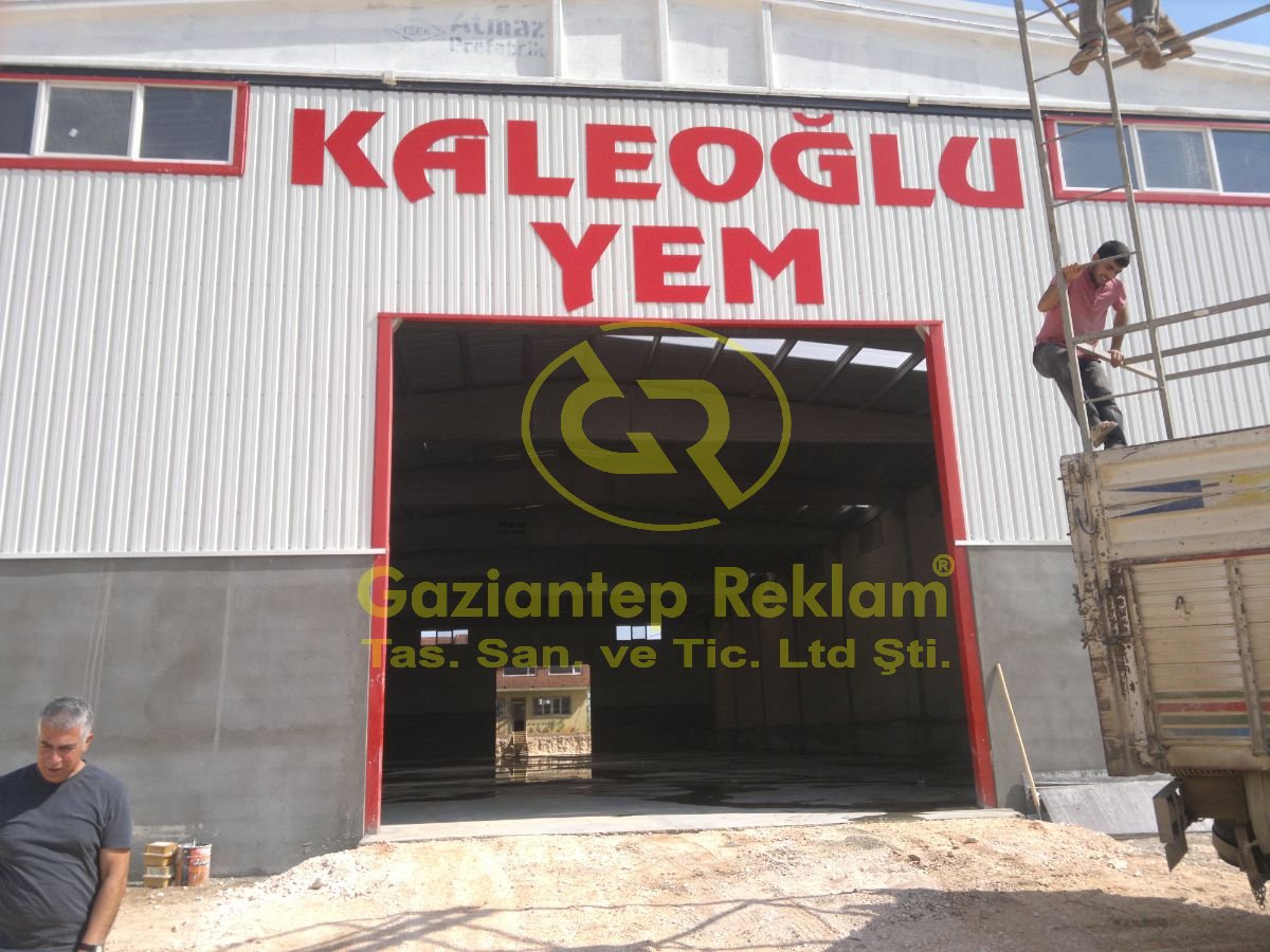 Endüstriyel Tesisler İçin kompozit Akrilik Kutu Harf