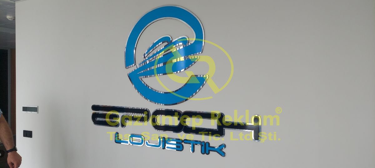 EPOCH Lojistik 3D Ayna Pleksi Ofis Tabelası