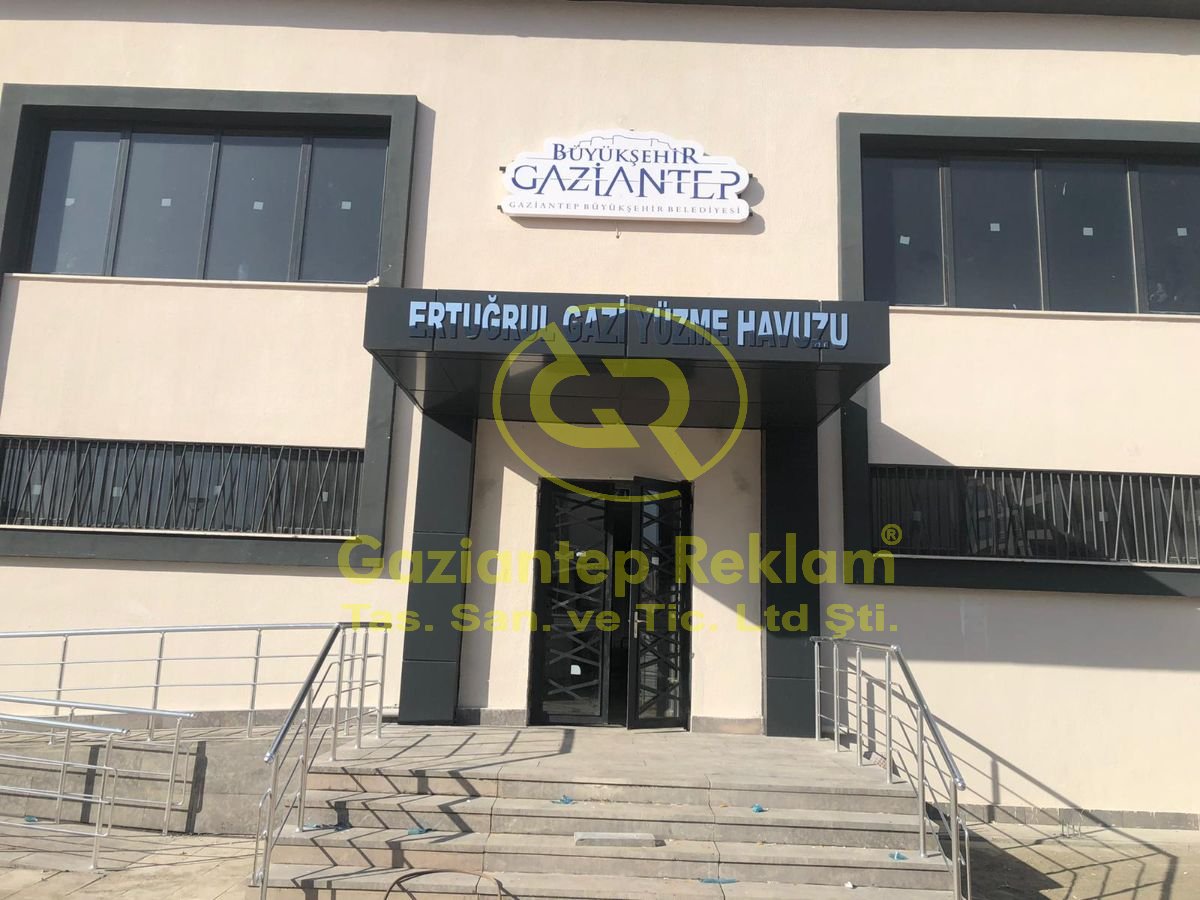 Ertuğrul Gazi Yüzme Havuzu Kutu Harf Alüminyum Tabela