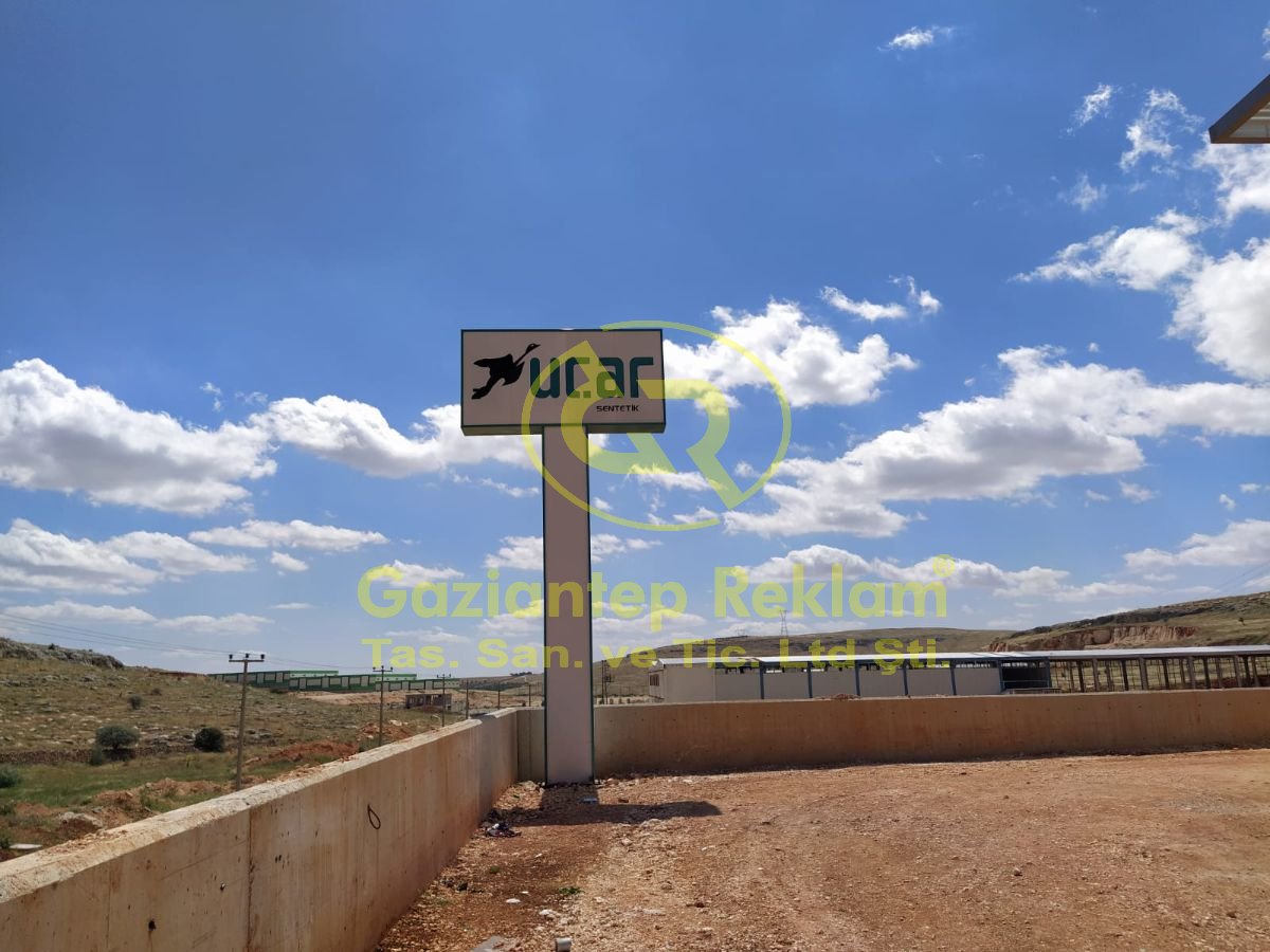 Fabrika Direkli Işıklı Totem Tabela Çözümleri