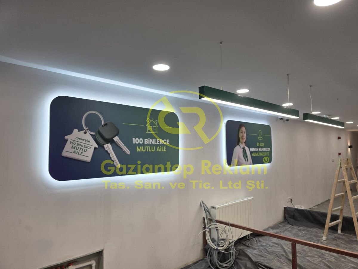 Halo Aydınlatmalı İç Mekan Bilgilendirme Tabelaları