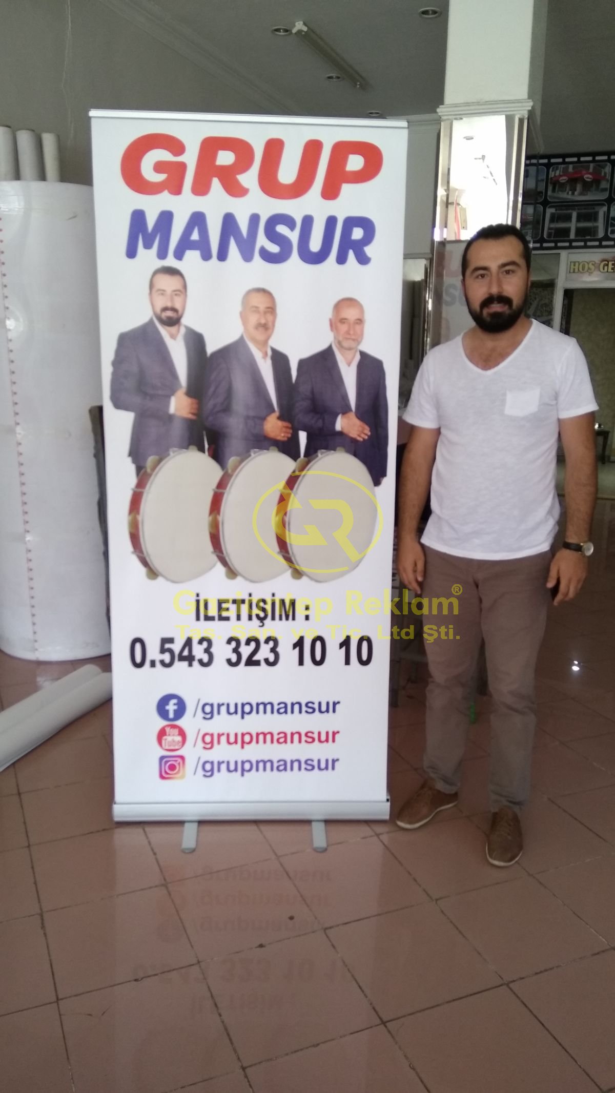 Hızlı Kurulum Profesyonel Roll Up Tanıtım Standı