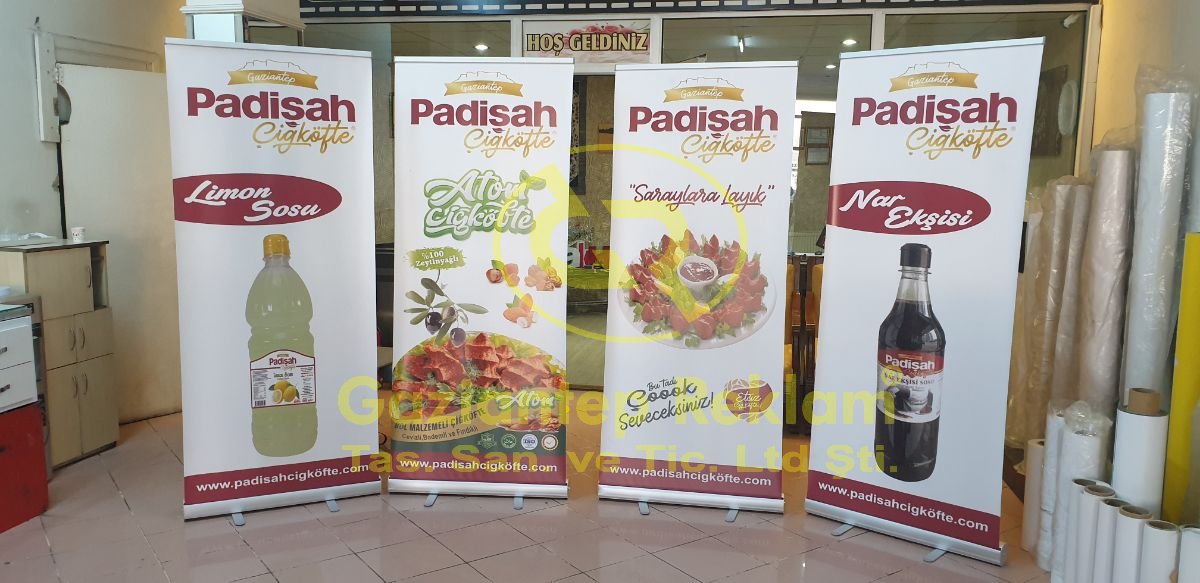 Hızlı Kurulumlu Dayanıklı İç Mekan Roll-up Stand Çözümleri