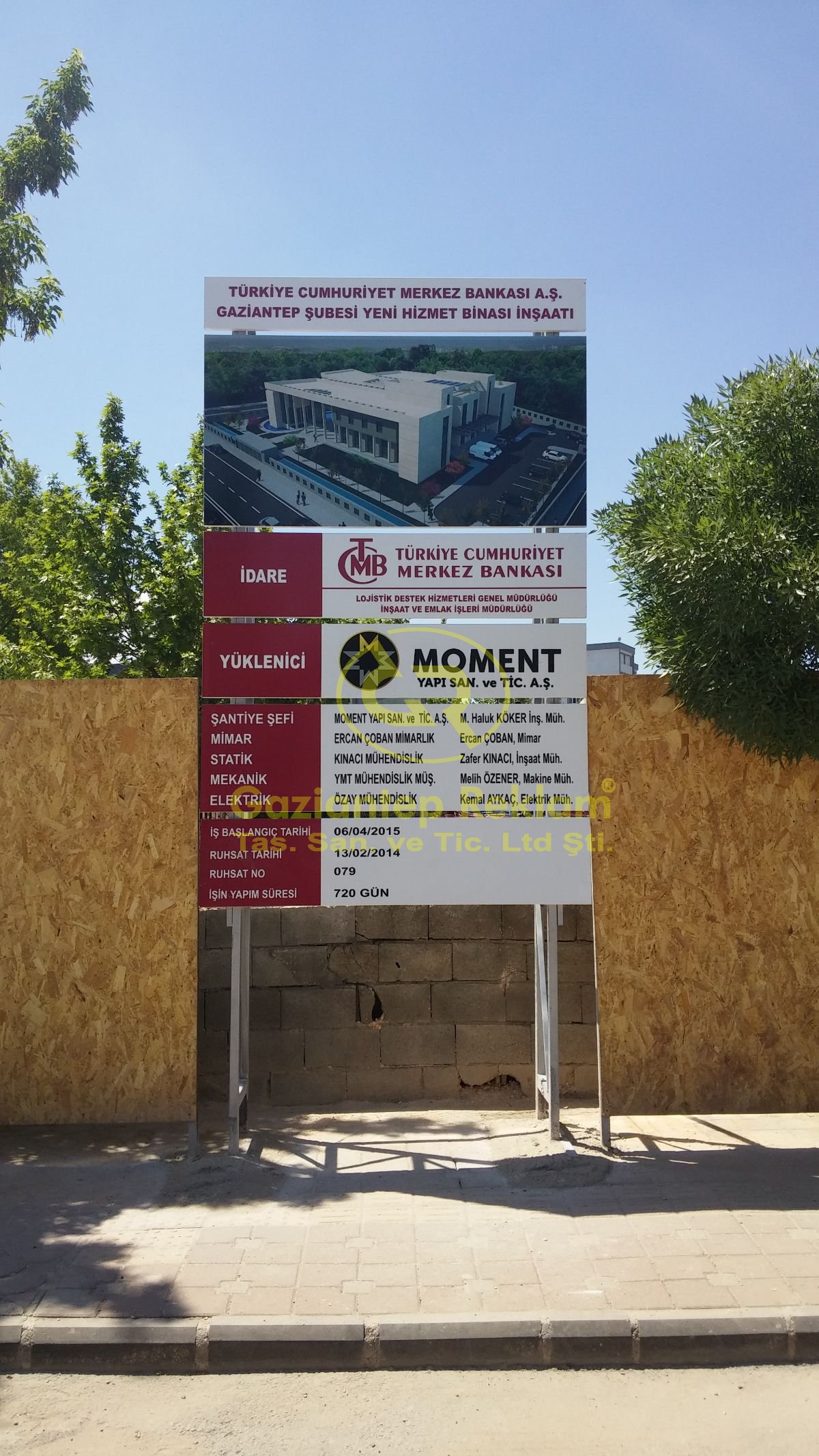 Kurumsal İnşaat Şantiye Bilgi Tabelası Uzmanı