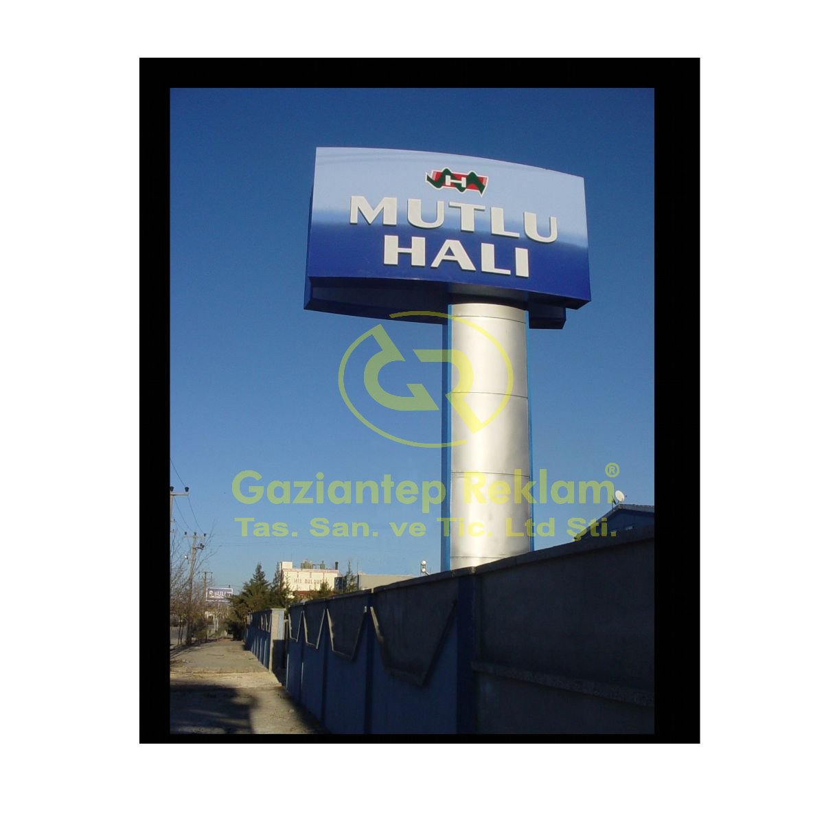 Kurumsal Kompozit Kaplama Yüksek Işıklı Totem