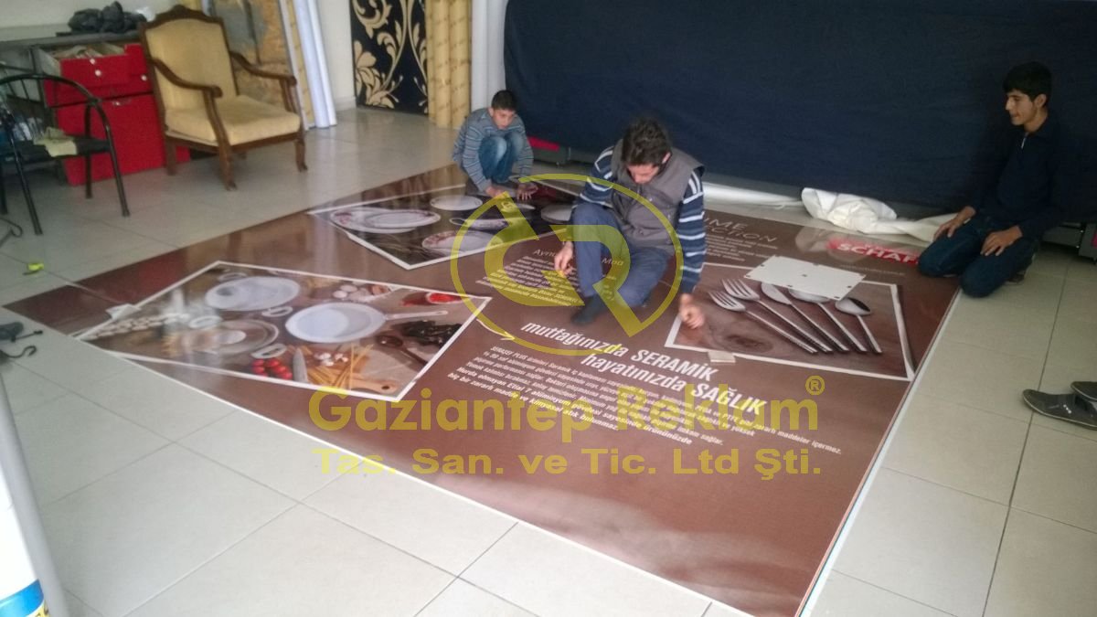 Kurumsal Mağaza Yüksek Çözünürlüklü Dijital Baskı Folyo