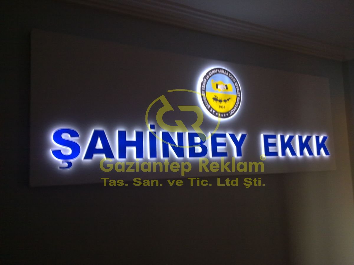 Kurumsal Ters Işıklı Pleksi Kutu Harf Tabela