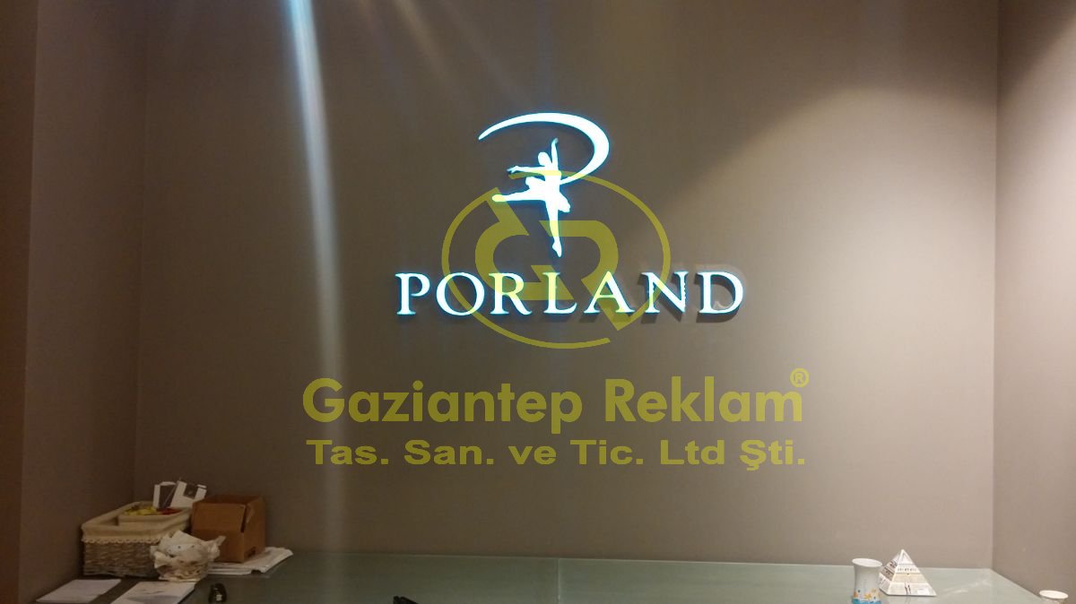 Lüks İç Mekan LED Halo Işıklı Tabela