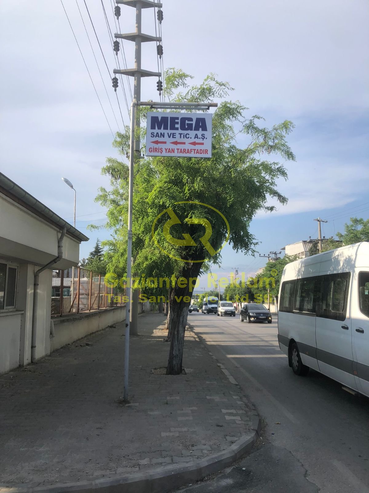 MEGA Yönlendirme Panosu Işıksız Vinil Germe Tabela