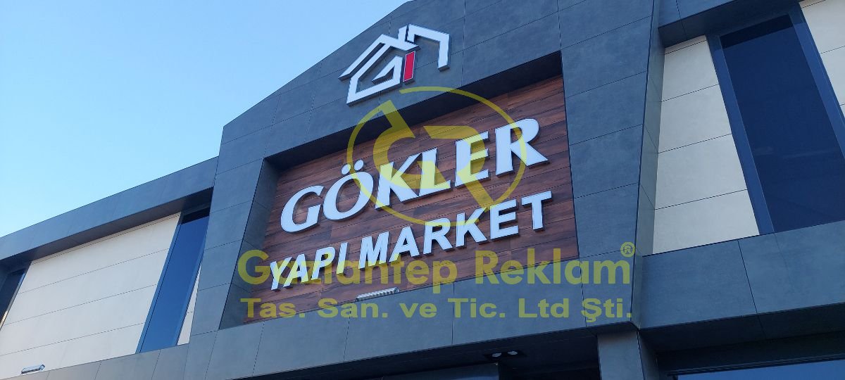 Mimariye Entegre Işıklı Pleksi Kutu Harf Tabela