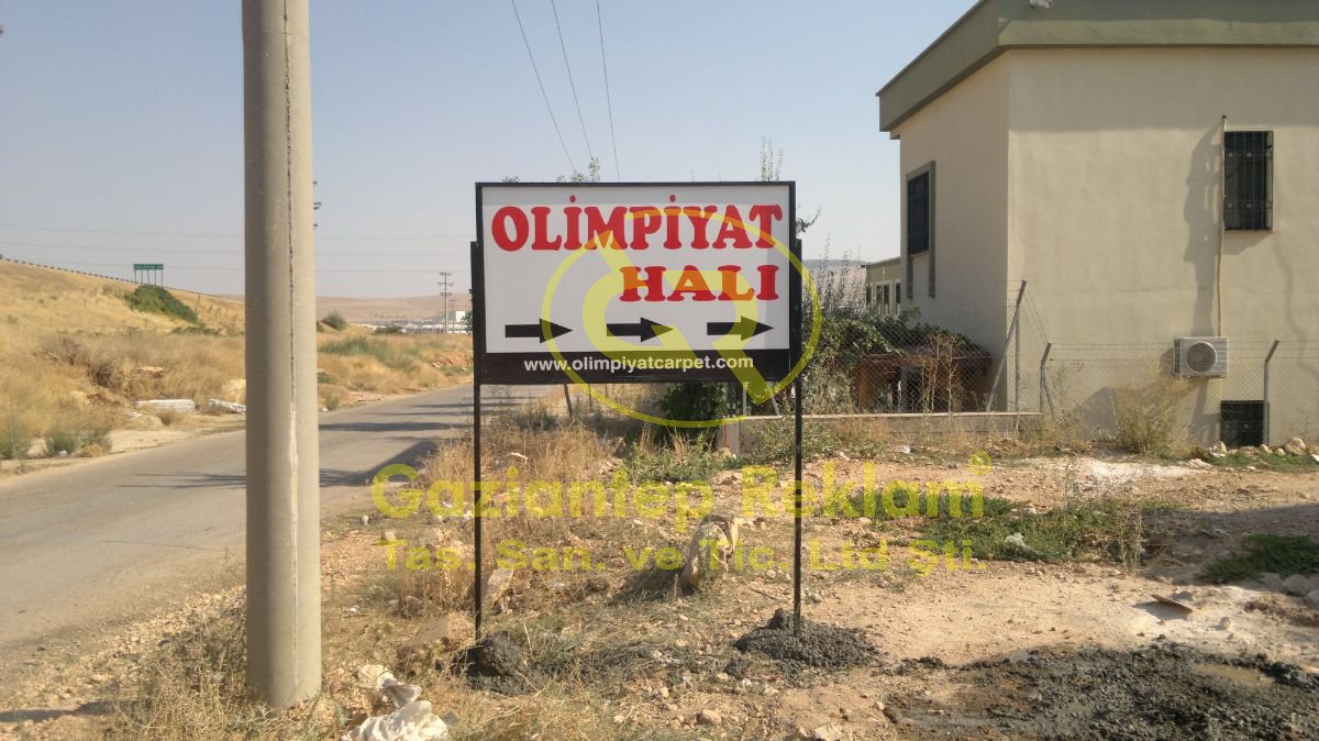 Olimpiyat Halı Dayanıklı Işıksız Sac Yönlendirme Tabelası