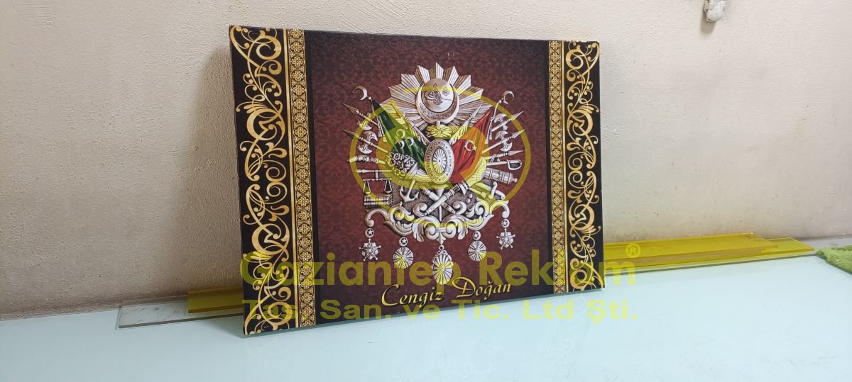 Özel Tasarım Osmanlı Arması Premium Kanvas Tablo