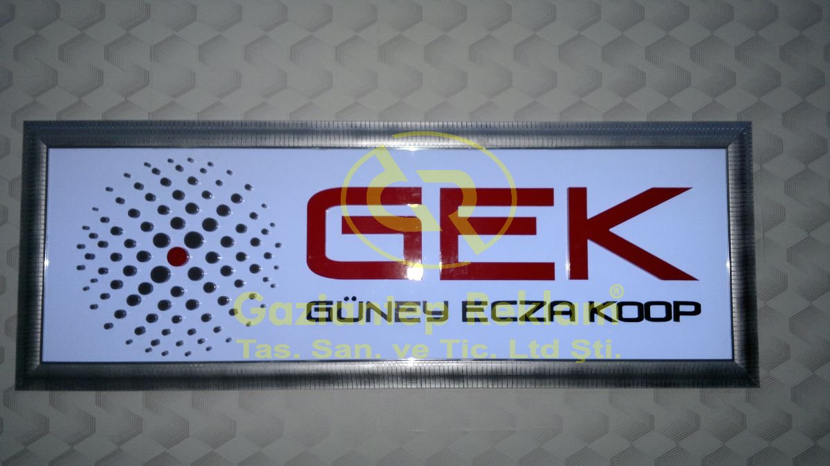 Parlak Pleksi İç Mekan LED Işıklı Tabela