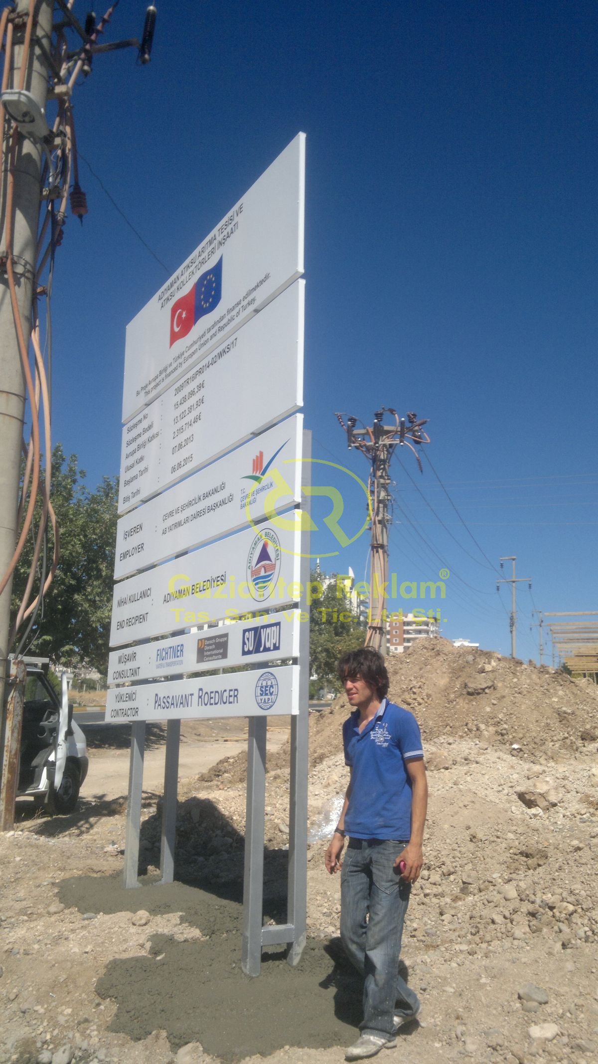 Profesyonel Dış Mekan İnşaat Bilgilendirme Tabelası