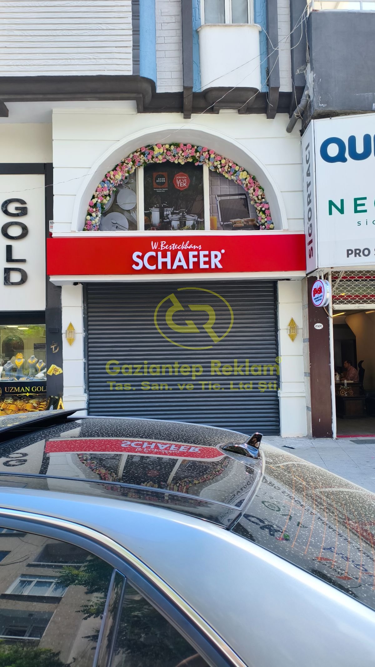 Schafer Kurumsal Cephe Kimliği - Led Aydınlatmalı Kutu Harf Tabela Uygulaması