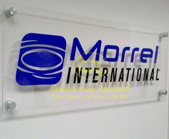 Şeffaf Pleksi Ofis Tabela Kurumsal Estetik Çözümler