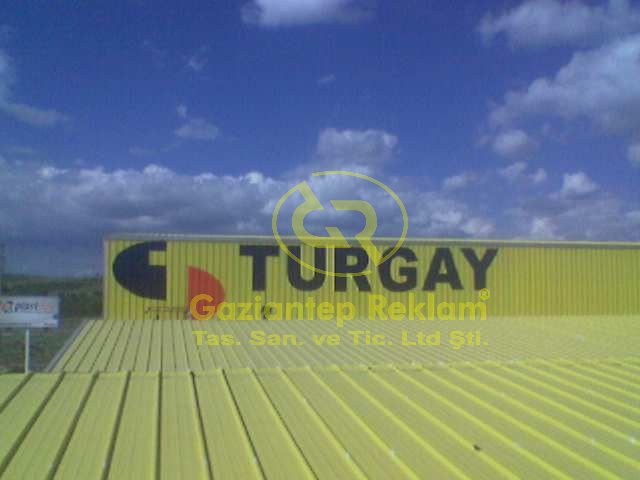 Trapez Sac Cephe Üzeri Büyük Vinil Yazı Giydirme