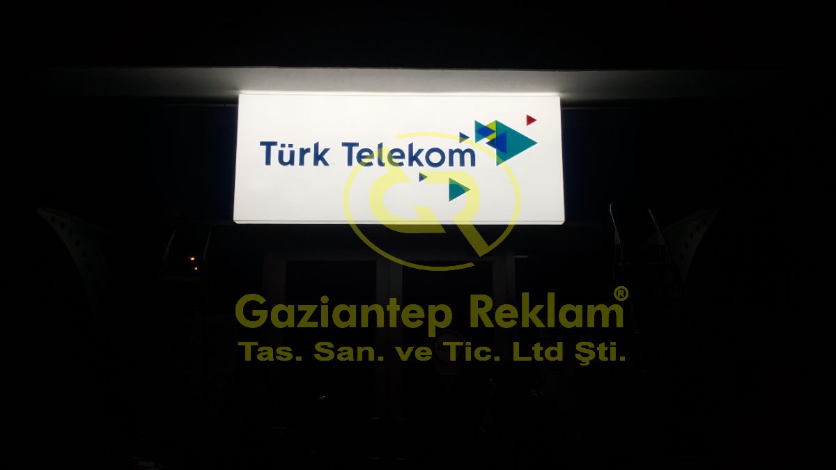 Türk Telekom LED Aydınlatmalı Pleksi Kutu Tabela Çözümleri