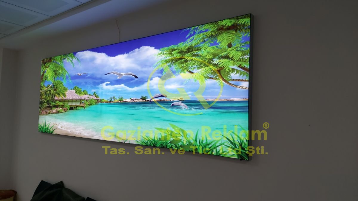 Ultra İnce Kasa LED Işıklı Kumaş Germe Lightbox