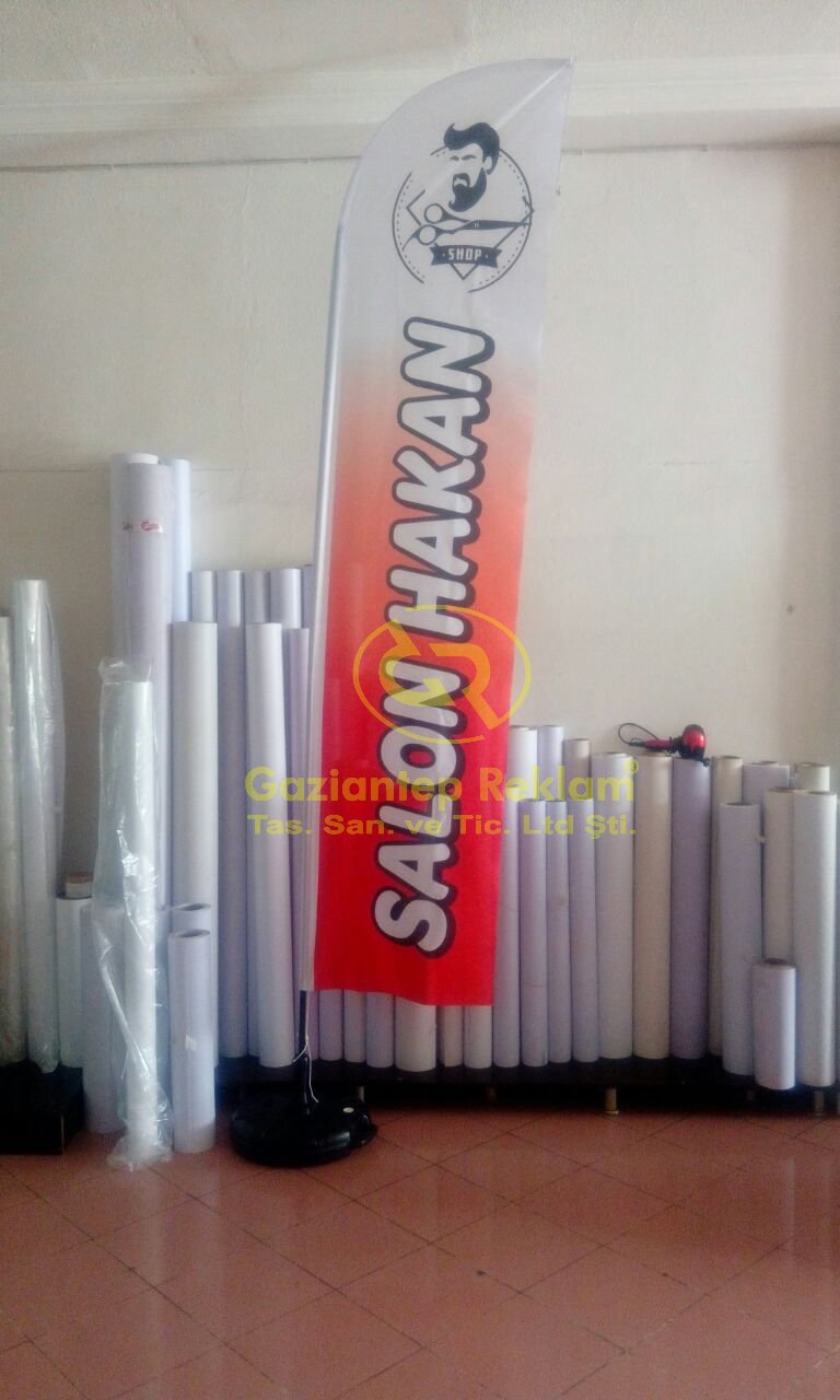 Uzun Ömürlü Dayanıklı Süblimasyon Baskılı Yelken Bayrak