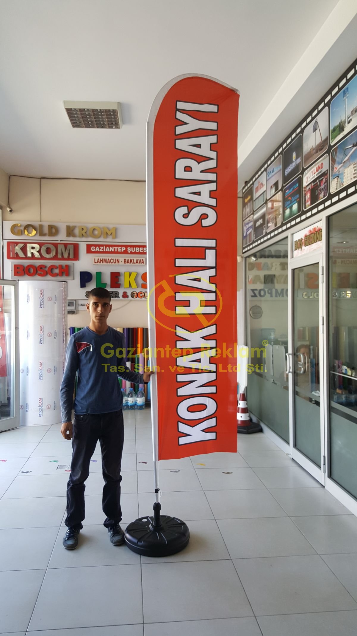 Uzun Ömürlü Ekonomik Dijital Baskılı Yelken Bayrak