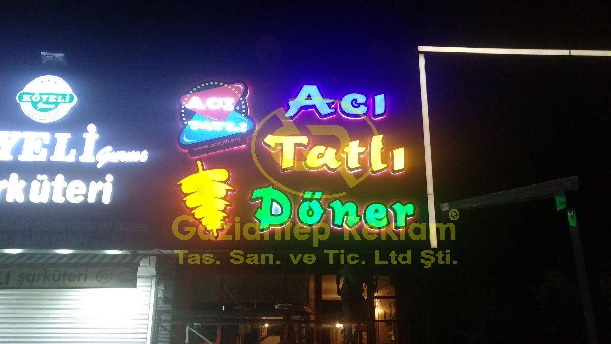 Vakum harfli Işıklı Tabela Çözümü