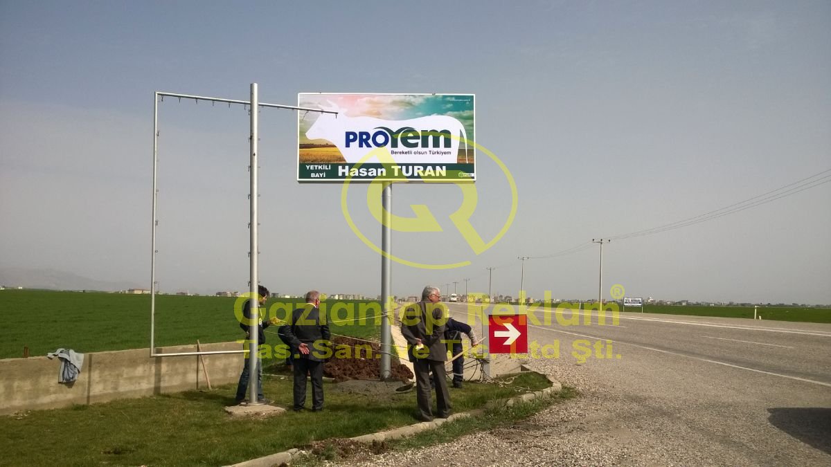 Vinil Germe Sistemli Profesyonel Yol Totemi