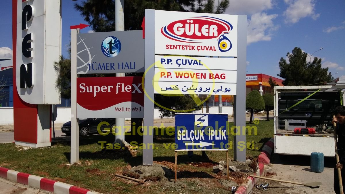 Yol Yönlendirme Çok Katmanlı Pilon Tabela