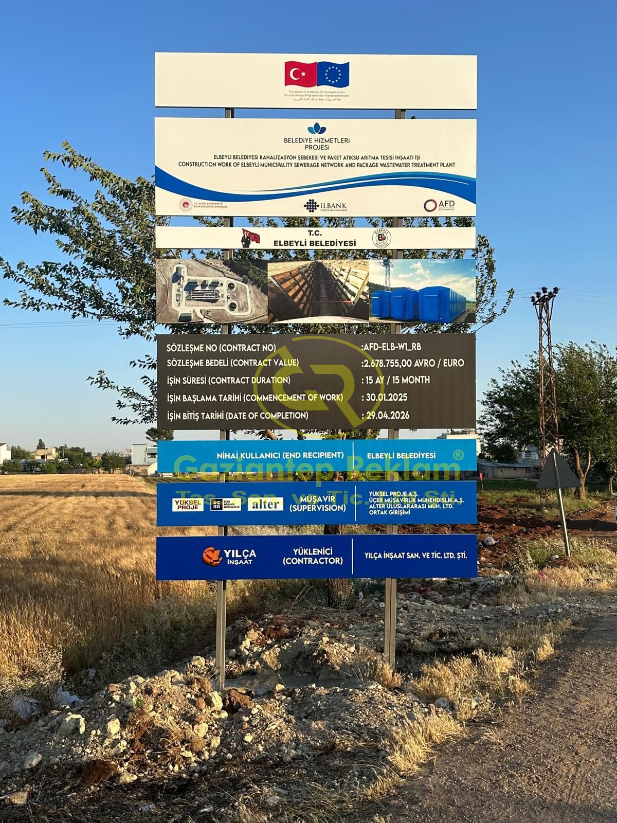 Yönetmelik Uyumlu Uzun Ömürlü Şantiye Tabelaları