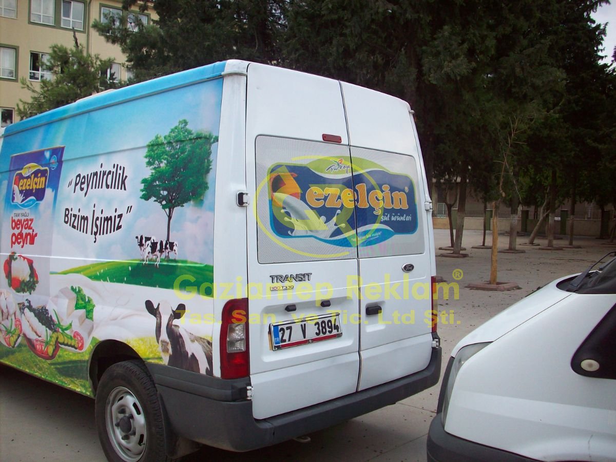 Yüksek Çözünürlüklü Dijital Araç Kaplama Reklam Giydirme