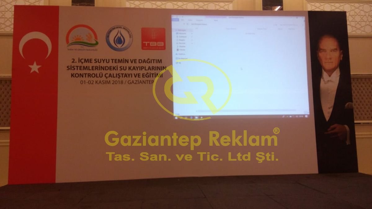 Yüksek Çözünürlüklü Kurumsal Etkinlik Backdrop Baskısı