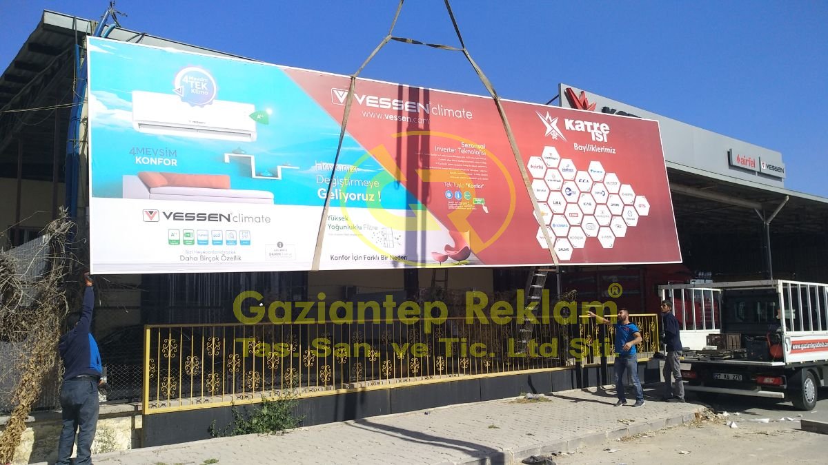 Yüksek Gerilim Vinil Germe Dış Mekan Tabela