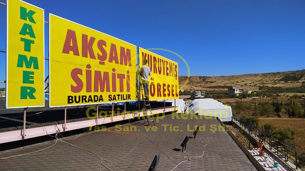 Yüksek Görünürlüklü Spot Aydınlatmalı Çatı Tabelası