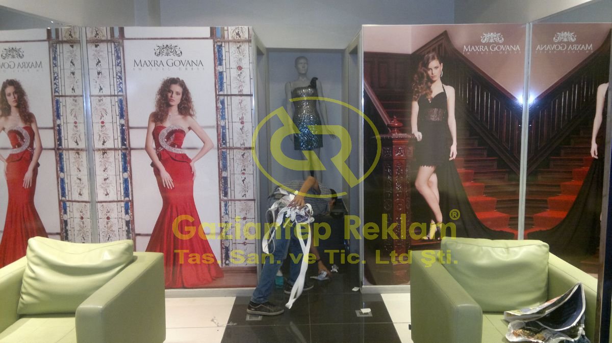 Yüksek Kalite Dijital Baskı Mağaza Giydirme Sticker