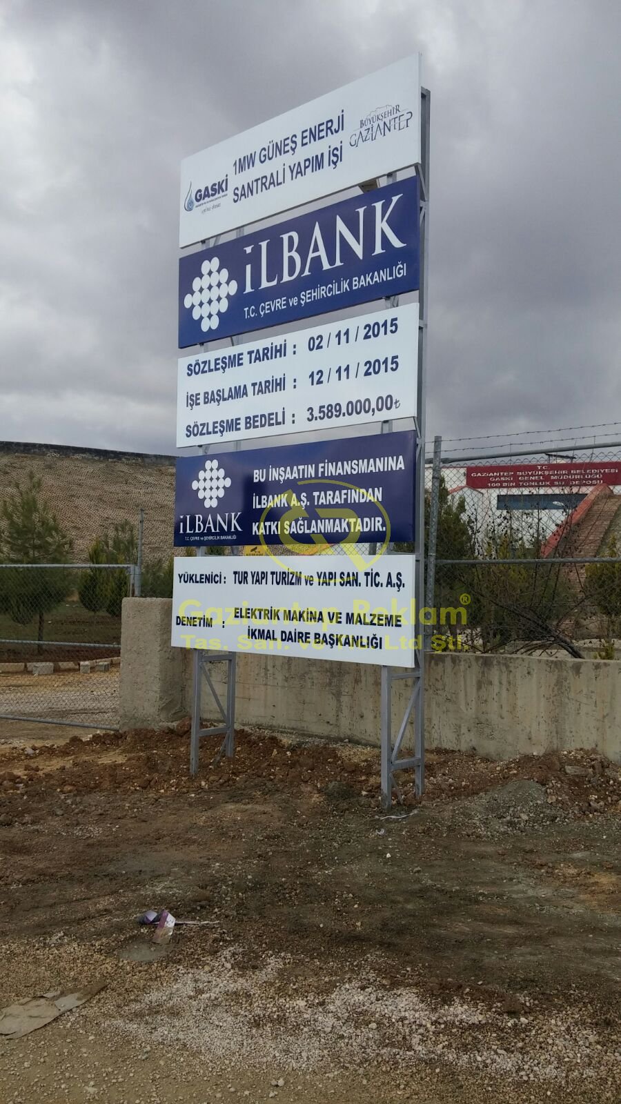 Yüksek Kaliteli İnşaat Proje Bilgilendirme Tabelaları